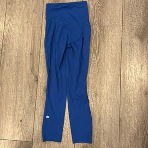Lululemon Fast and Free Galactic Cobalt Leggings